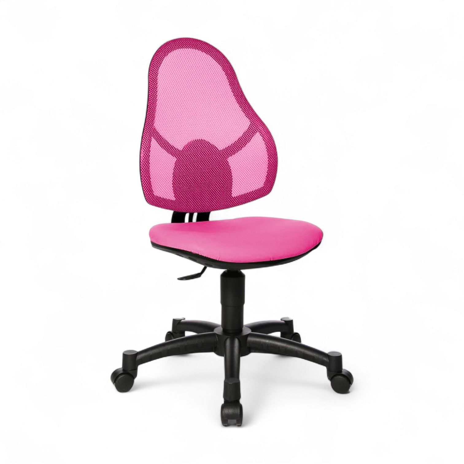 Chaise pour enfant Topstar Open Art Junior sans accoudoirs, Pink/Noir, Nouveau, Chaise ergonomique - idéale pour un travail flexible