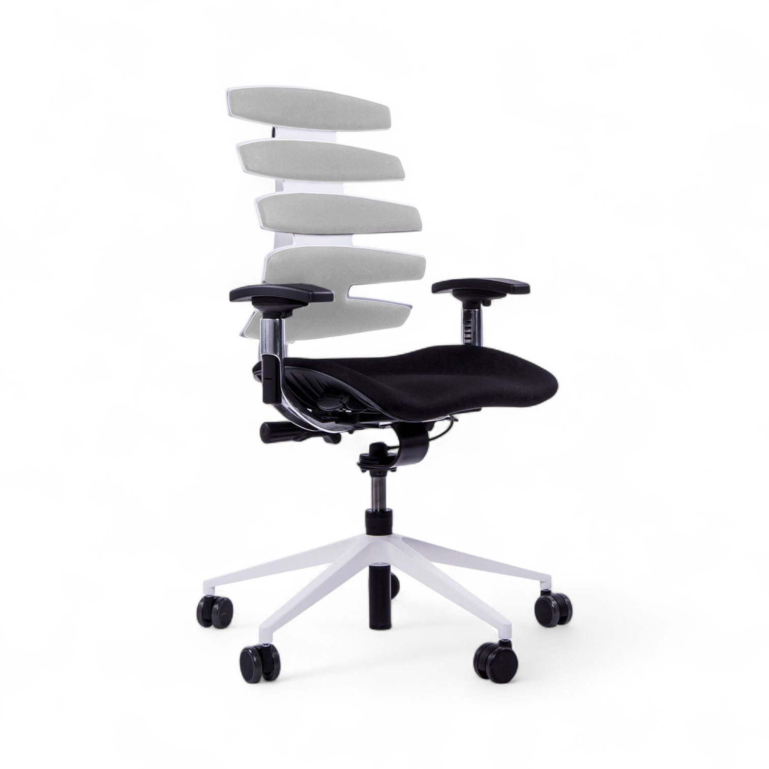 Image of Bürostuhl SitagWave mit 3D Armlehnen, Grau/Weiss, Neu, Ergonomischer Stuhl - ideal für flexibles Arbeiten