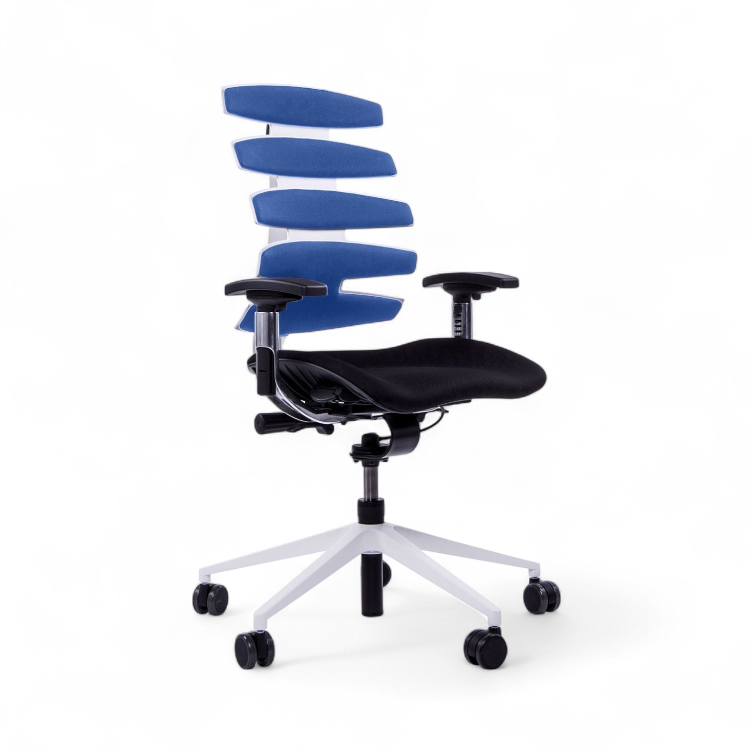 Image of Bürostuhl SitagWave mit 3D Armlehnen, Blau/Weiss, Neu, Ergonomischer Stuhl - ideal für flexibles Arbeiten