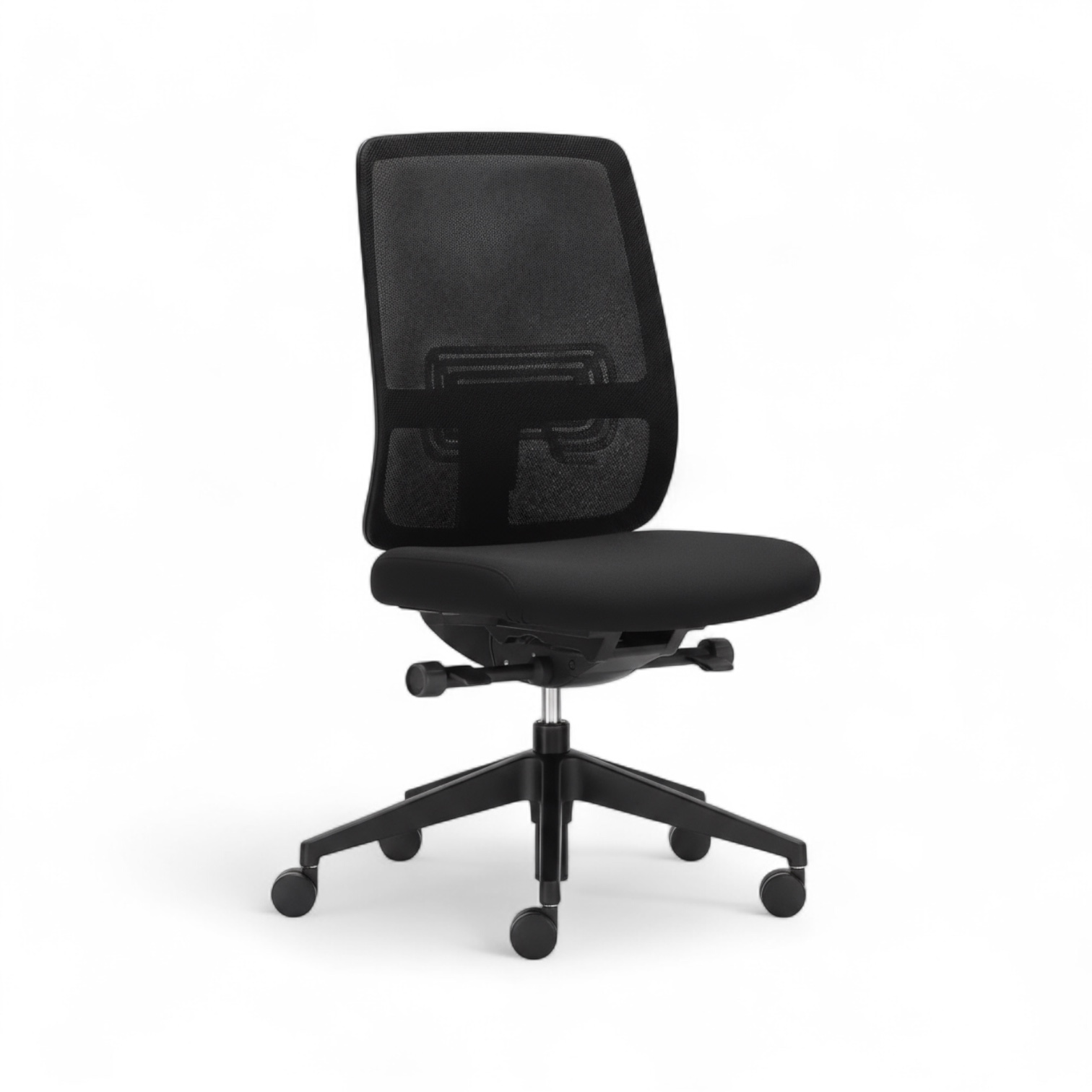Bürostuhl Haworth Lively Comforto ohne Armlehnen, Schwarz/Schwarz, Neu, Ergonomischer Stuhl - ideal für flexibles Arbeiten