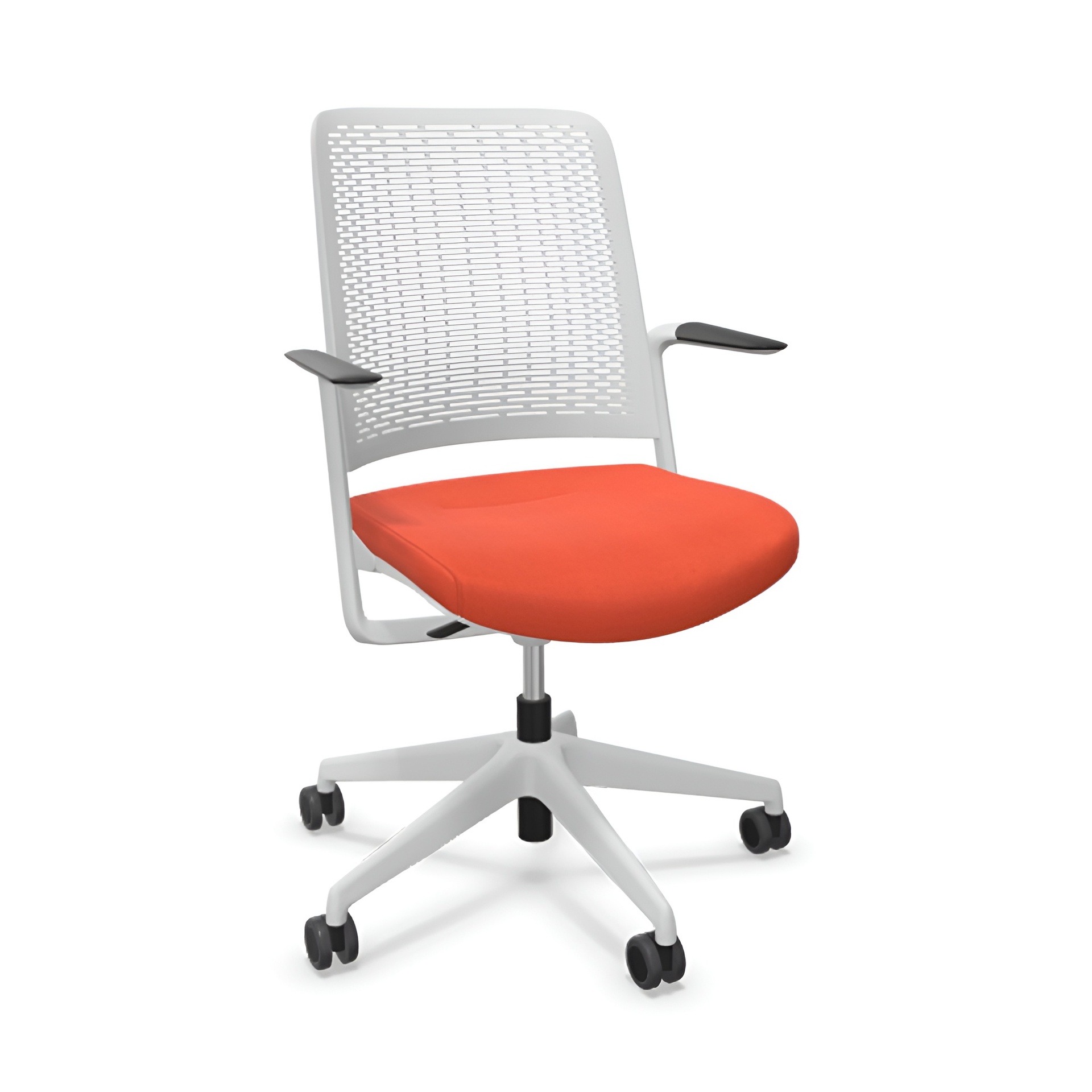 Image of Bürostuhl Sitag WithMe mit Fixarmlehnen, Orange/Hellgrau, Neu, Ergonomischer Stuhl - ideal für flexibles Arbeiten
