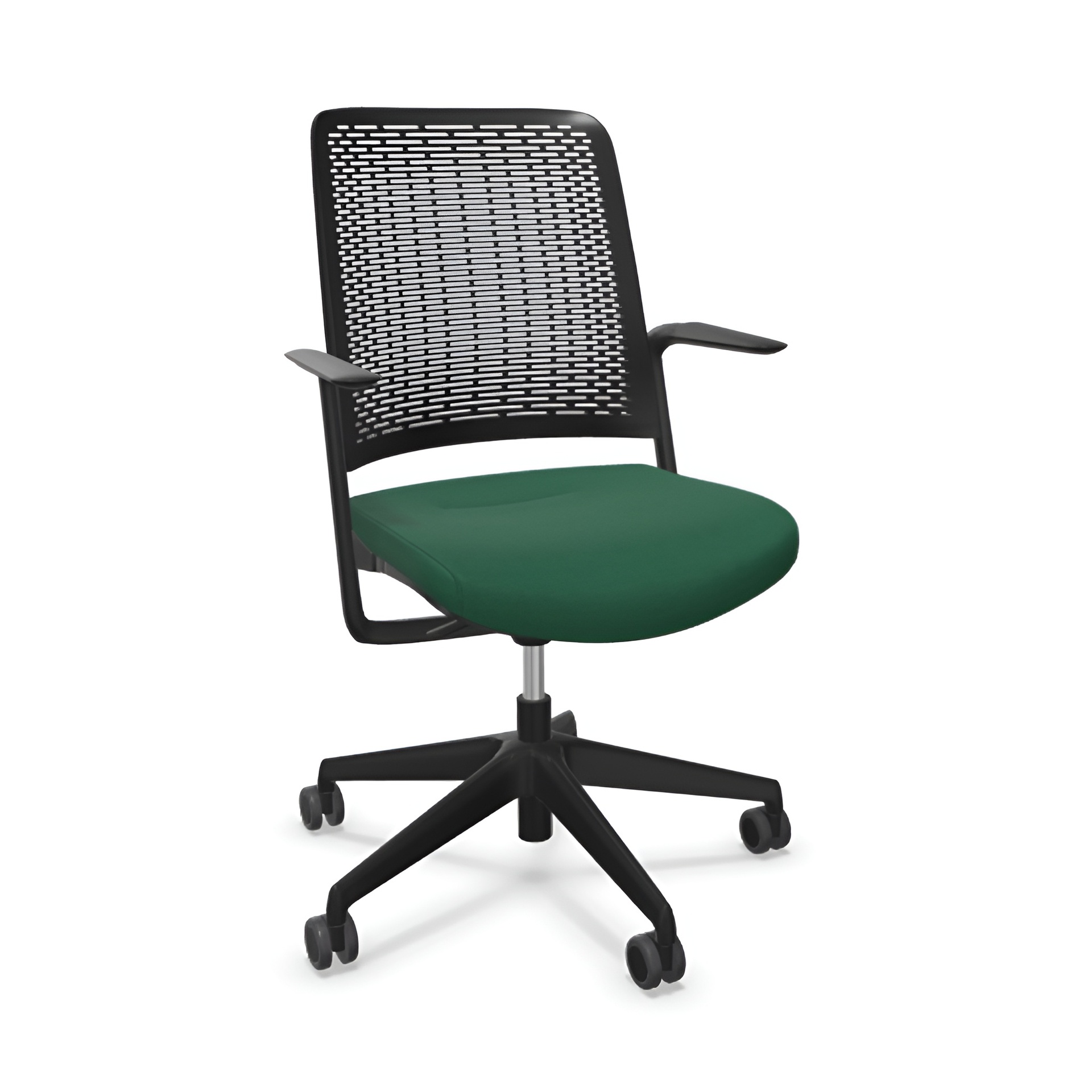 Image of Bürostuhl Sitag WithMe mit Fixarmlehnen, Grün/Schwarz, Neu, Ergonomischer Stuhl - ideal für flexibles Arbeiten