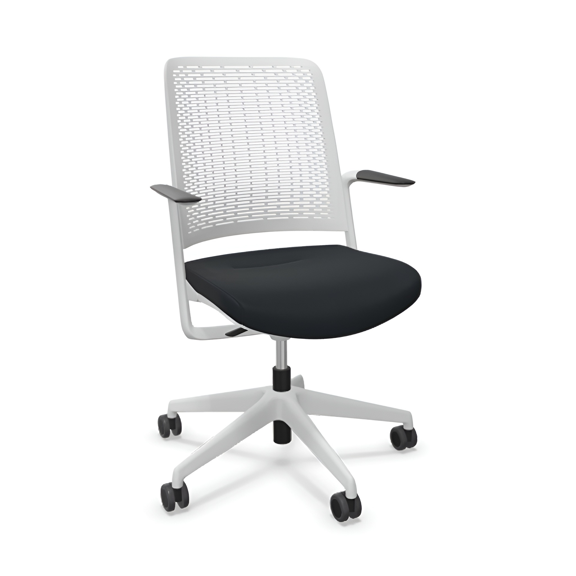 Image of Bürostuhl Sitag WithMe mit Fixarmlehnen, Schwarz/Hellgrau, Neu, Ergonomischer Stuhl - ideal für flexibles Arbeiten