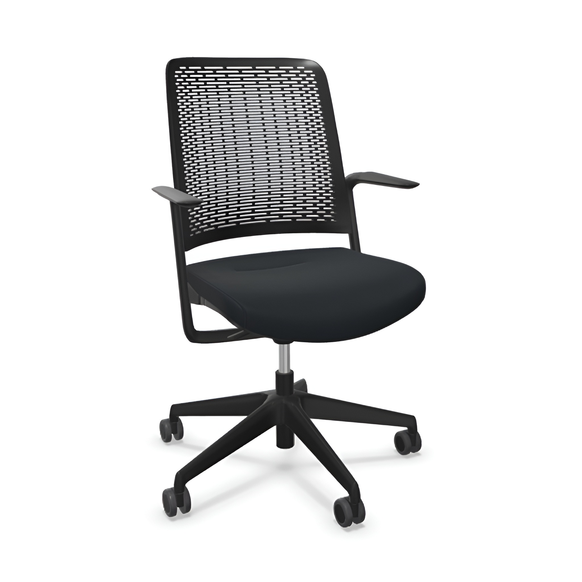 Image of Bürostuhl Sitag WithMe mit Fixarmlehnen, Schwarz/Schwarz, Neu, Ergonomischer Stuhl - ideal für flexibles Arbeiten
