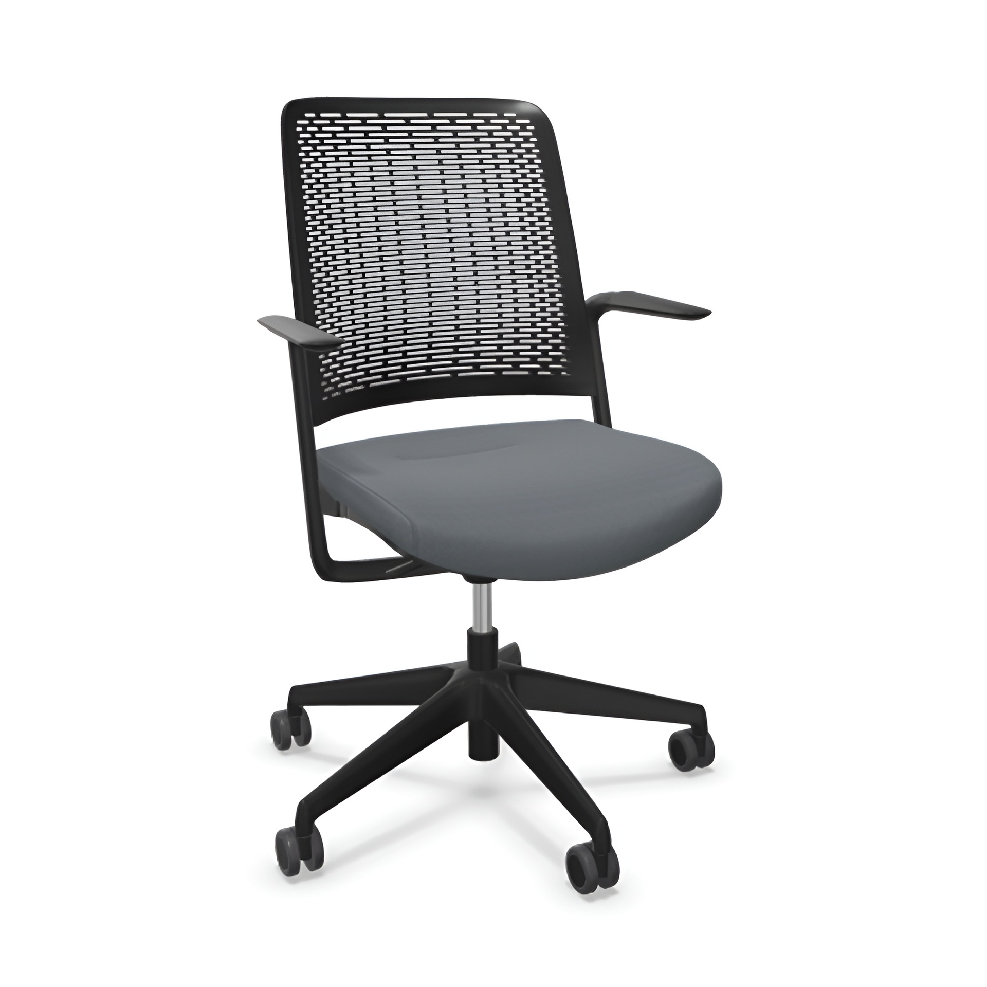 Image of Bürostuhl Sitag WithMe mit Fixarmlehnen, Grau/Schwarz, Neu, Ergonomischer Stuhl - ideal für flexibles Arbeiten