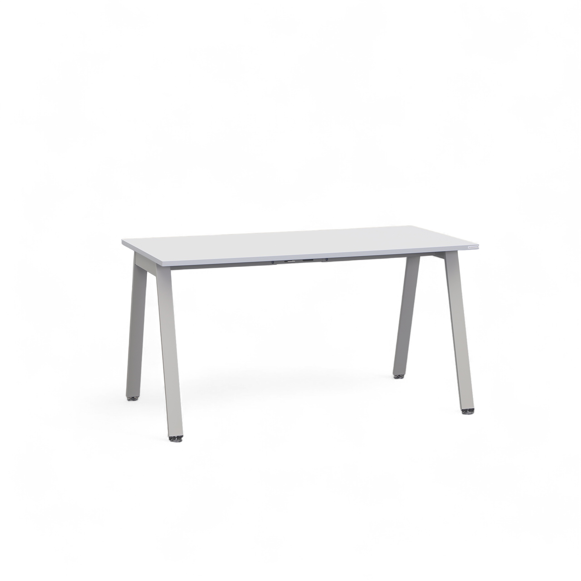 Bürotisch Tradingzone Sem 140x70 cm, Weissgrau/Silbergrau, Rechteckig, Neu, Tisch - Hochwertig & langlebig