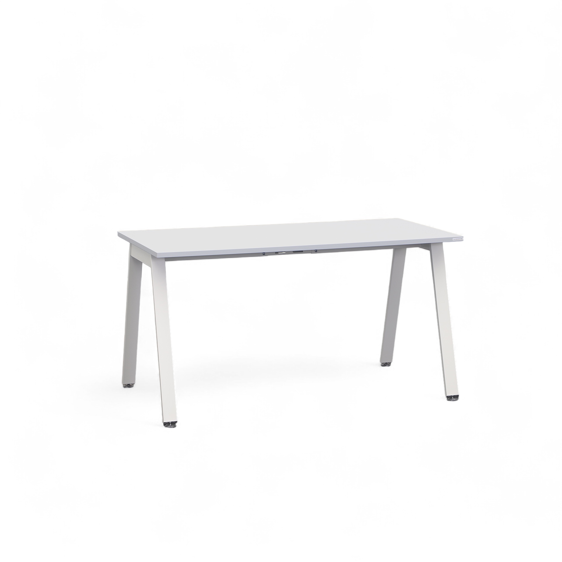 Table de bureau Tradingzone Sem 140x70 cm, Gris blanc/Blanc, Rectangulaire, Nouveau, Table - Haute qualité & longue durée de vie