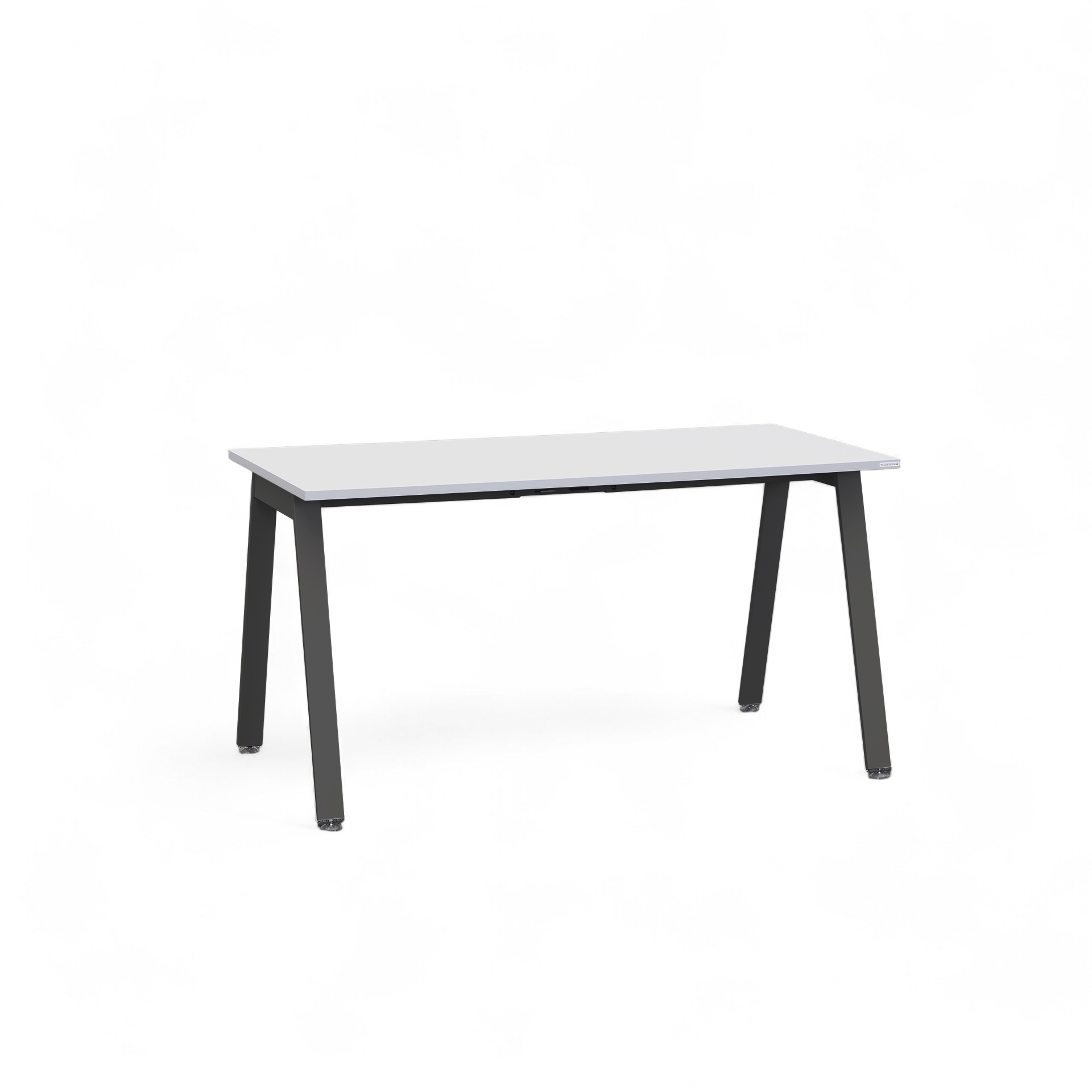 Image of Bürotisch Tradingzone Sem 140x70 cm, Weissgrau/Schwarz, Rechteckig, Neu, Tisch - Hochwertig & langlebig
