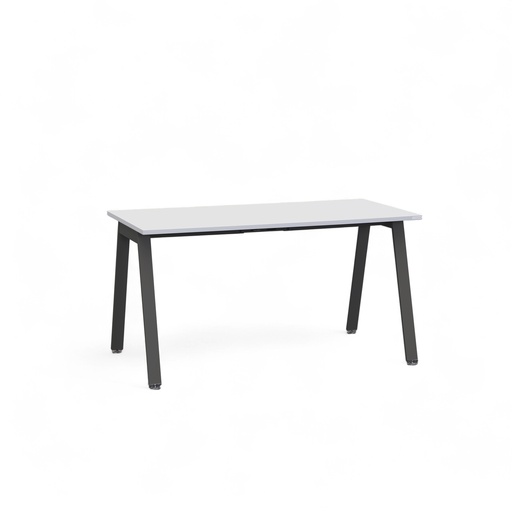 Bürotisch Tradingzone Sem (Weissgrau, Neu, 140x70, Schwarz)