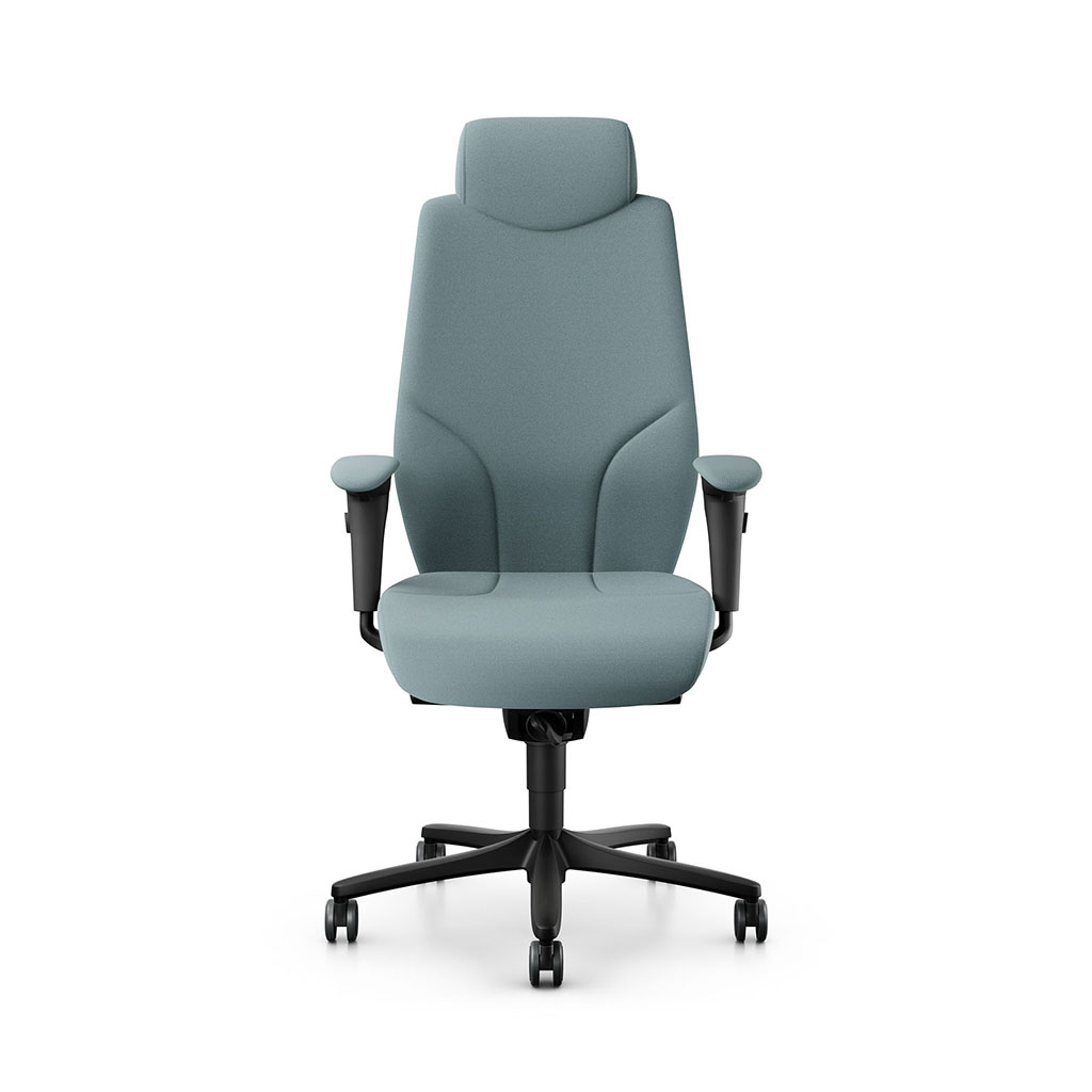 Image of Chefsessel Giroflex 64-9778 mit 4D Armlehnen, Hellblau/Schwarz, Neu, Ergonomischer Stuhl - ideal für flexibles Arbeiten