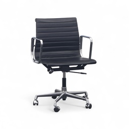 Vitra Aluminium Chair EA 117 Leder (Starke Nutzung, Teppichrollen)