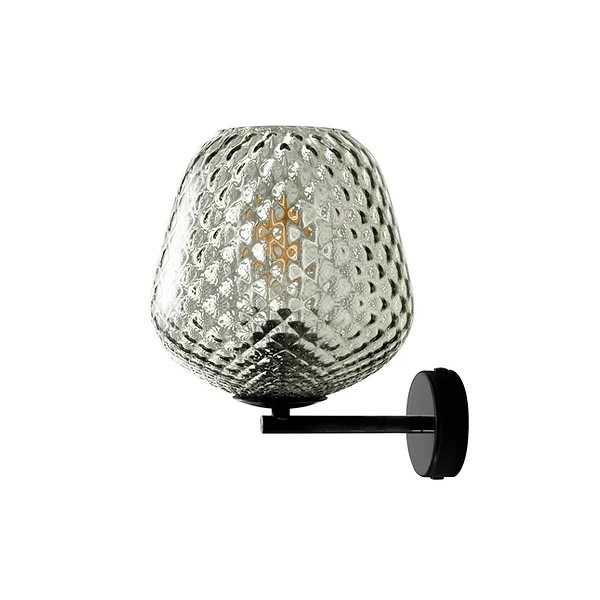 Murano Wandlampen Murano Dalia (Hellgrau-braun, Sehr gut, Nera opaca)
