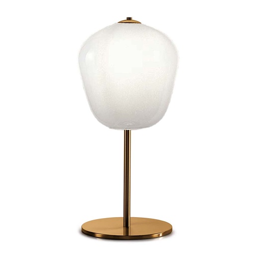 Murano Tischlampen Murano Dalia (Weiss, Sehr gut, Oro satinato, LG., 28)