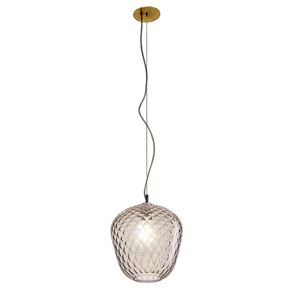 Murano Pendellampen Murano Dalia (Hellrosa, Sehr gut, Oro satinato, Sosp. G., 28)