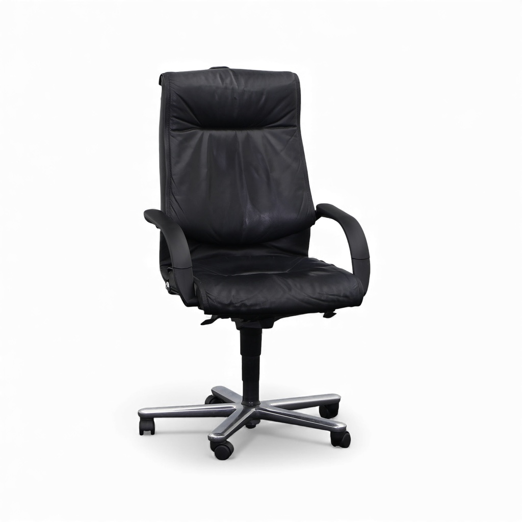 Leder Chefsessel mit Kleiderbügel Girsberger Trilax (Normal gebraucht)