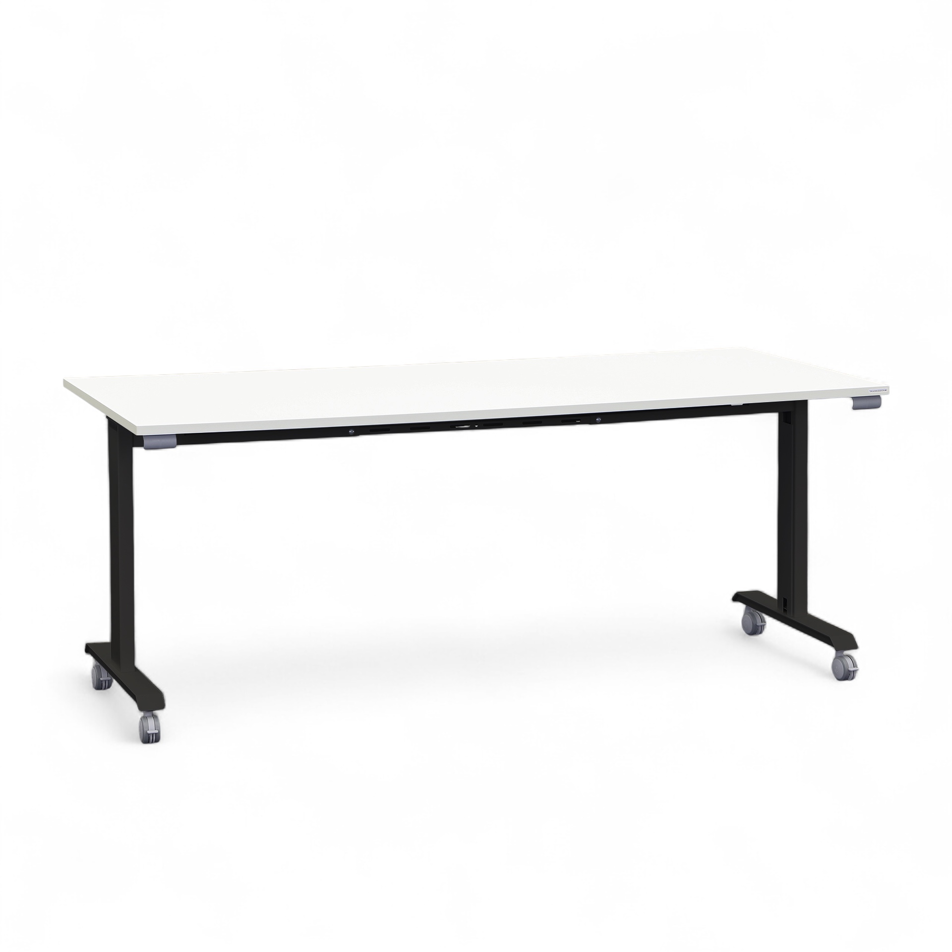 Image of Klapptisch Tradingzone Kos 180x80 cm, Weiss/Schwarz, Rechteckig, Neu - Perfekt für Meetings