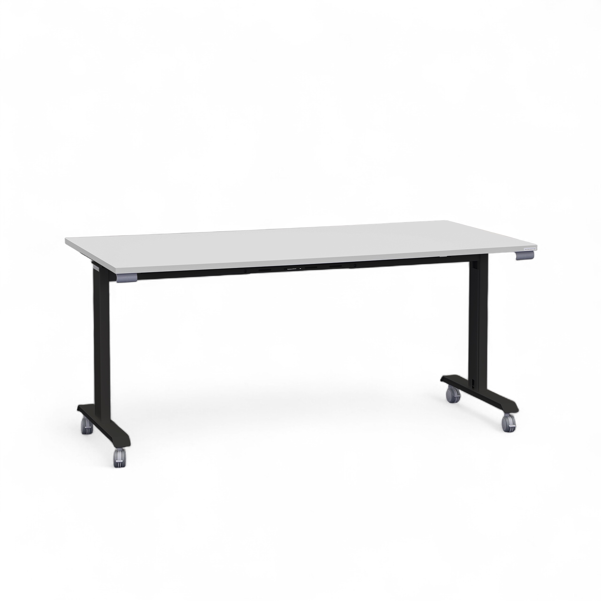 Image of Klapptisch Tradingzone Kos 160x80 cm, Weissgrau/Schwarz, Rechteckig, Neu - Perfekt für Meetings