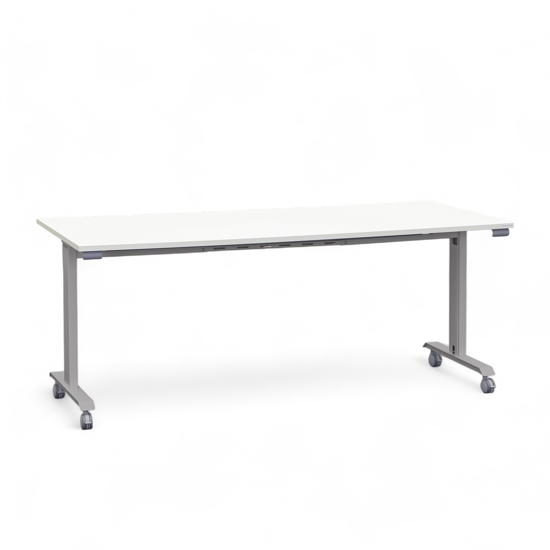 Klapptisch Tradingzone Kos 180x80 cm, Weiss/Silbergrau, Rechteckig, Neu - Perfekt für Meetings