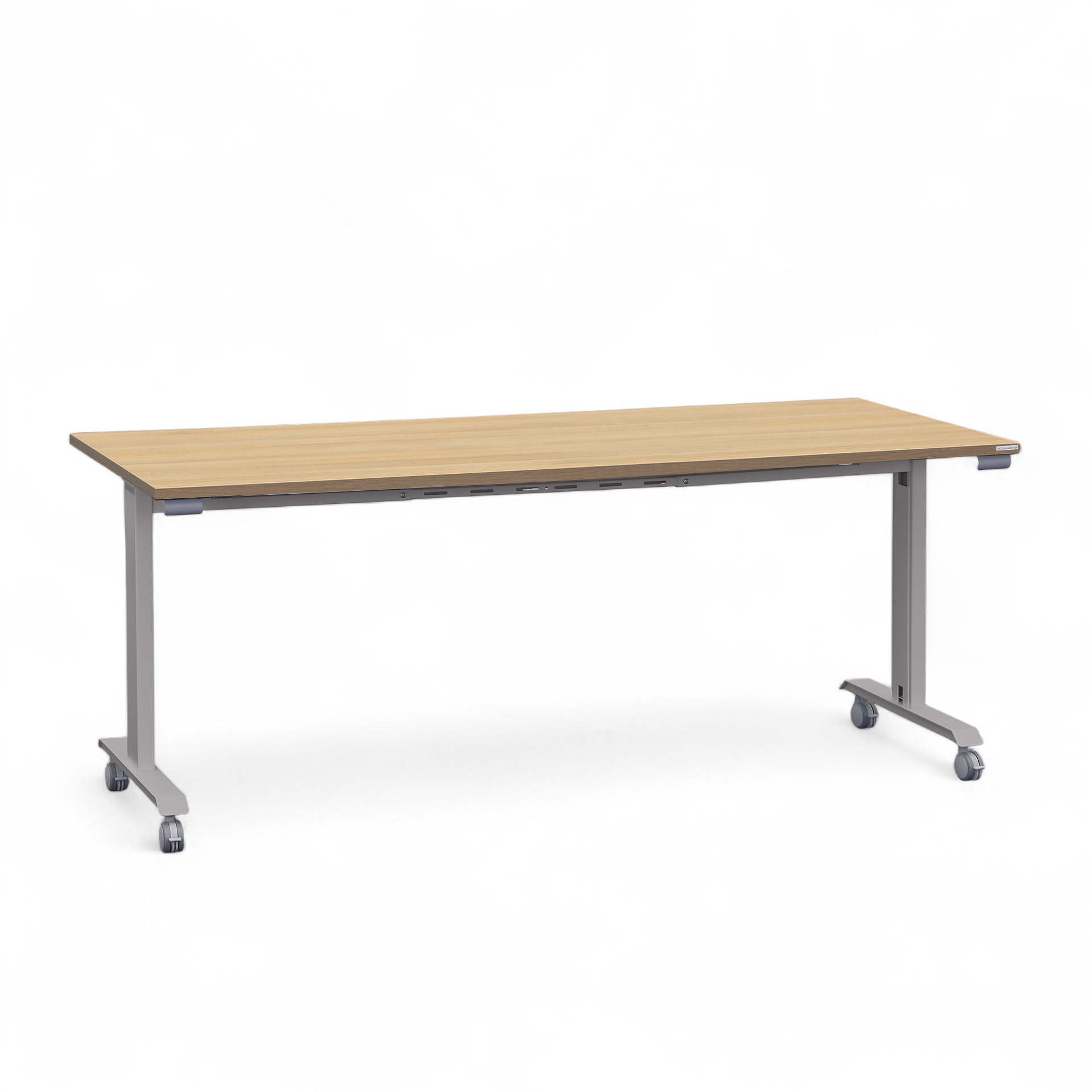 Table pliante Tradingzone Kos 180x80 cm, Chêne/Gris argenté, Rectangulaire, Nouveau - Parfait pour les réunions
