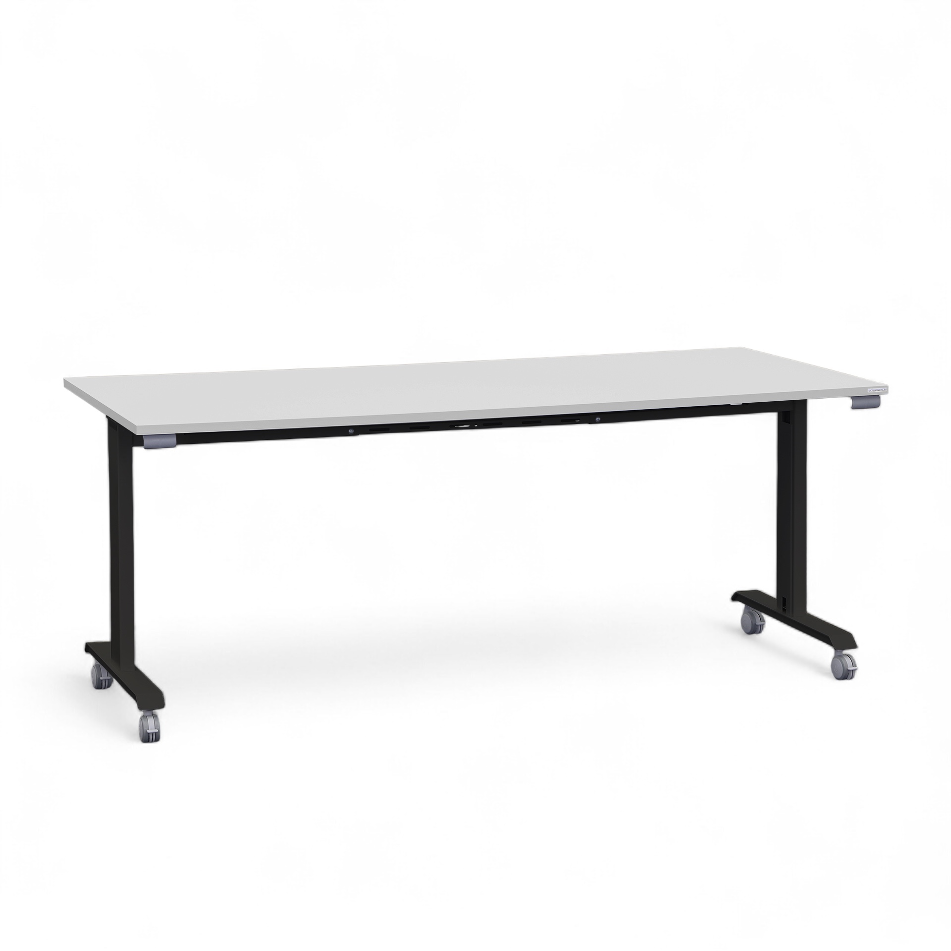 Klapptisch Tradingzone Kos 180x80 cm, Weissgrau/Schwarz, Rechteckig, Neu - Perfekt für Meetings