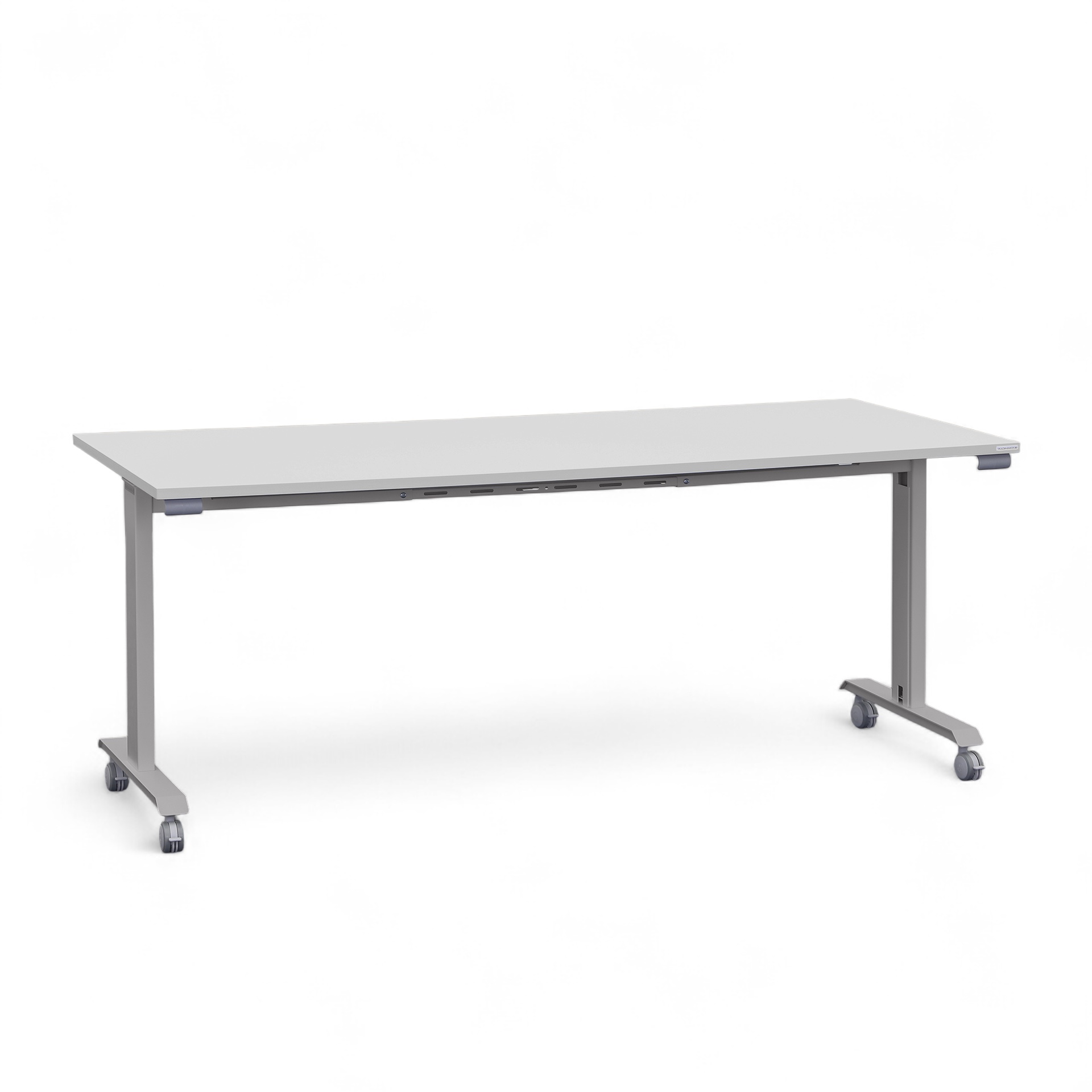 Table pliante Tradingzone Kos 180x80 cm, Gris blanc/Gris argenté, Rectangulaire, Nouveau - Parfait pour les réunions