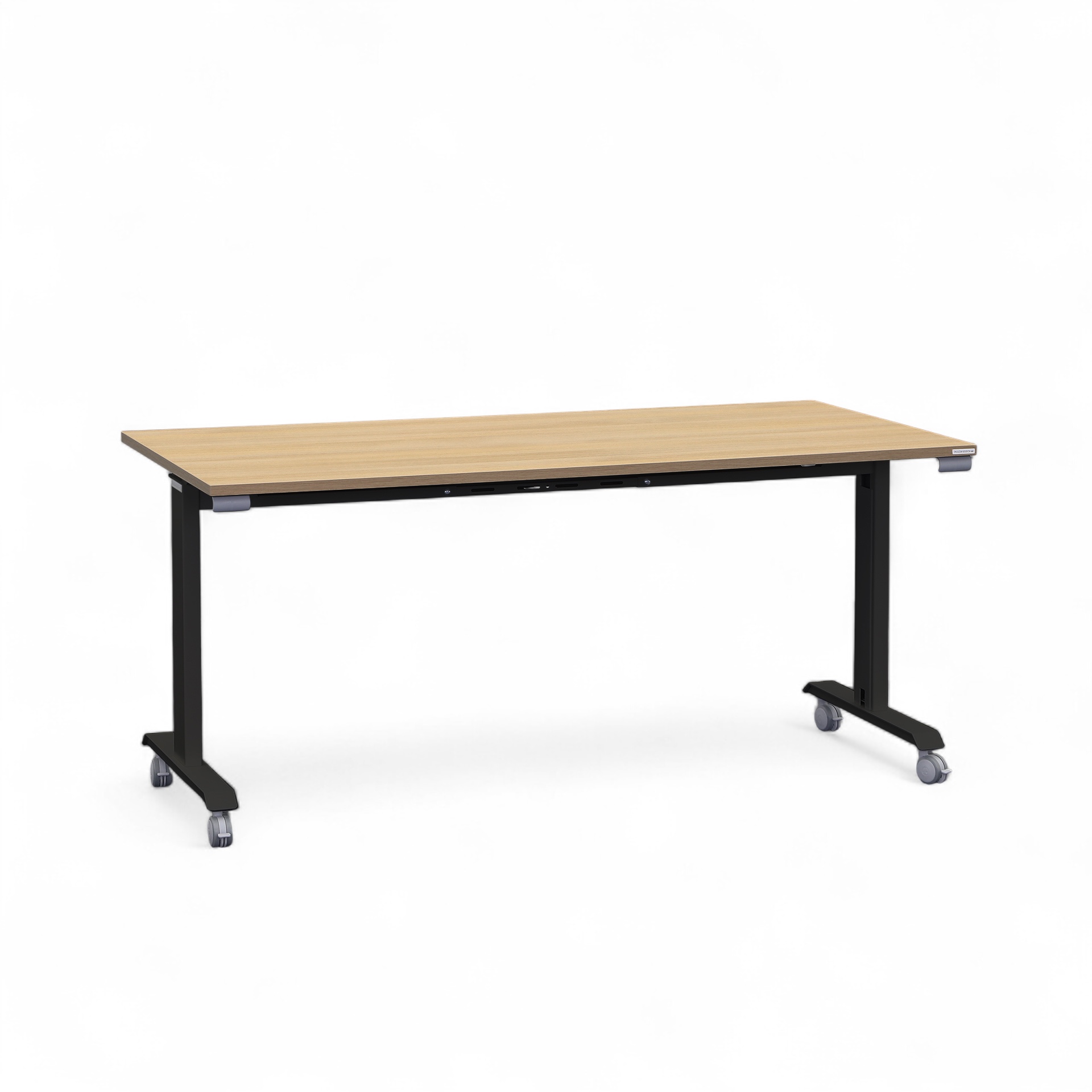 Table pliante Tradingzone Kos 160x80 cm, Chêne/Noir, Rectangulaire, Nouveau - Parfait pour les réunions