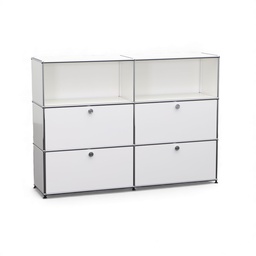 Highboard USM Haller (Weiss, Normal gebraucht, mit Schlüssel)