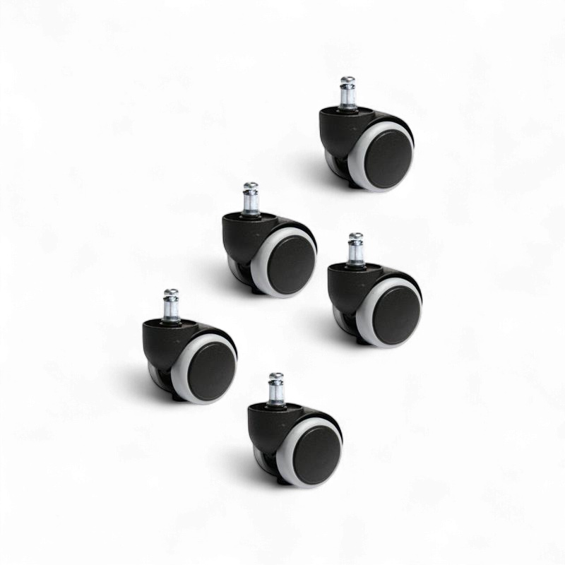 Topstar Roulettes pour sols durs (jeu de 5 roulettes) 6991 Noir, Nouveau