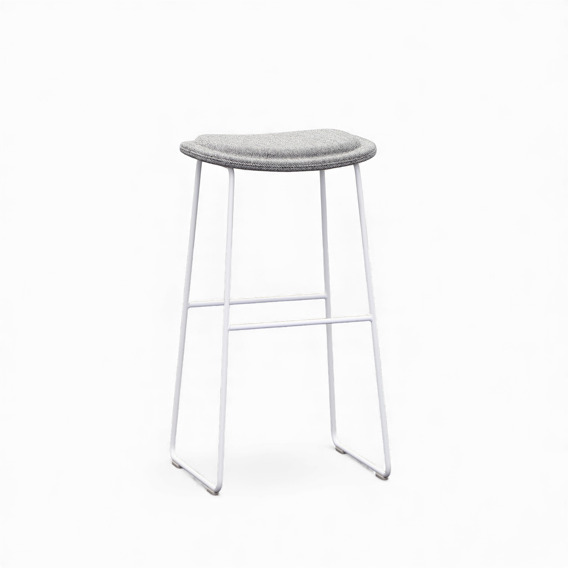 Cappellini Hi-Pad Hocker, Weiss/Weiss ohne Armlehnen, Normal gebraucht, Tresenhocker - Praktisch & Komfortabel