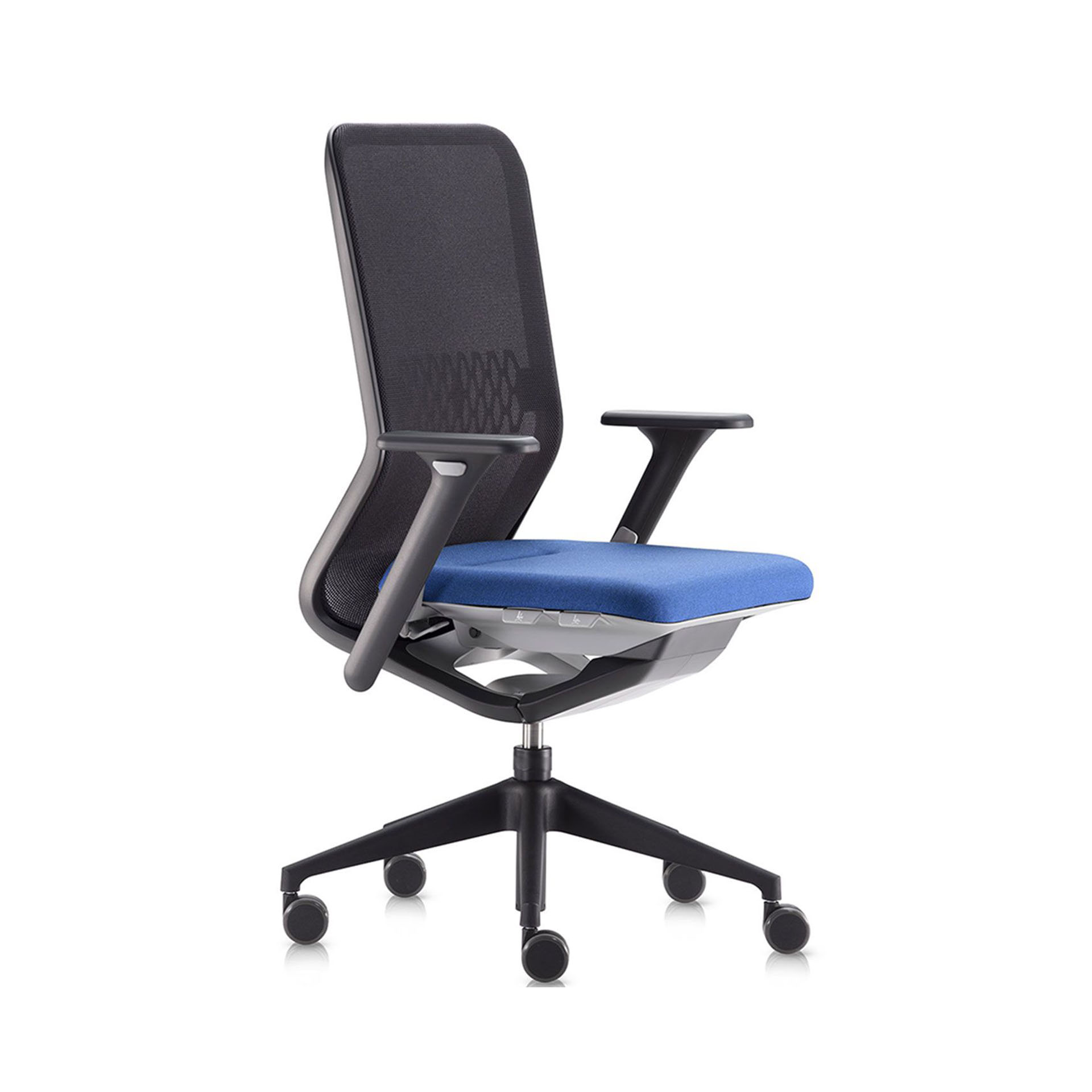 Bürostuhl SitagTeam Mesh swissmade mit 2D Armlehnen, Blau, Neu, Ergonomischer Stuhl - ideal für flexibles Arbeiten