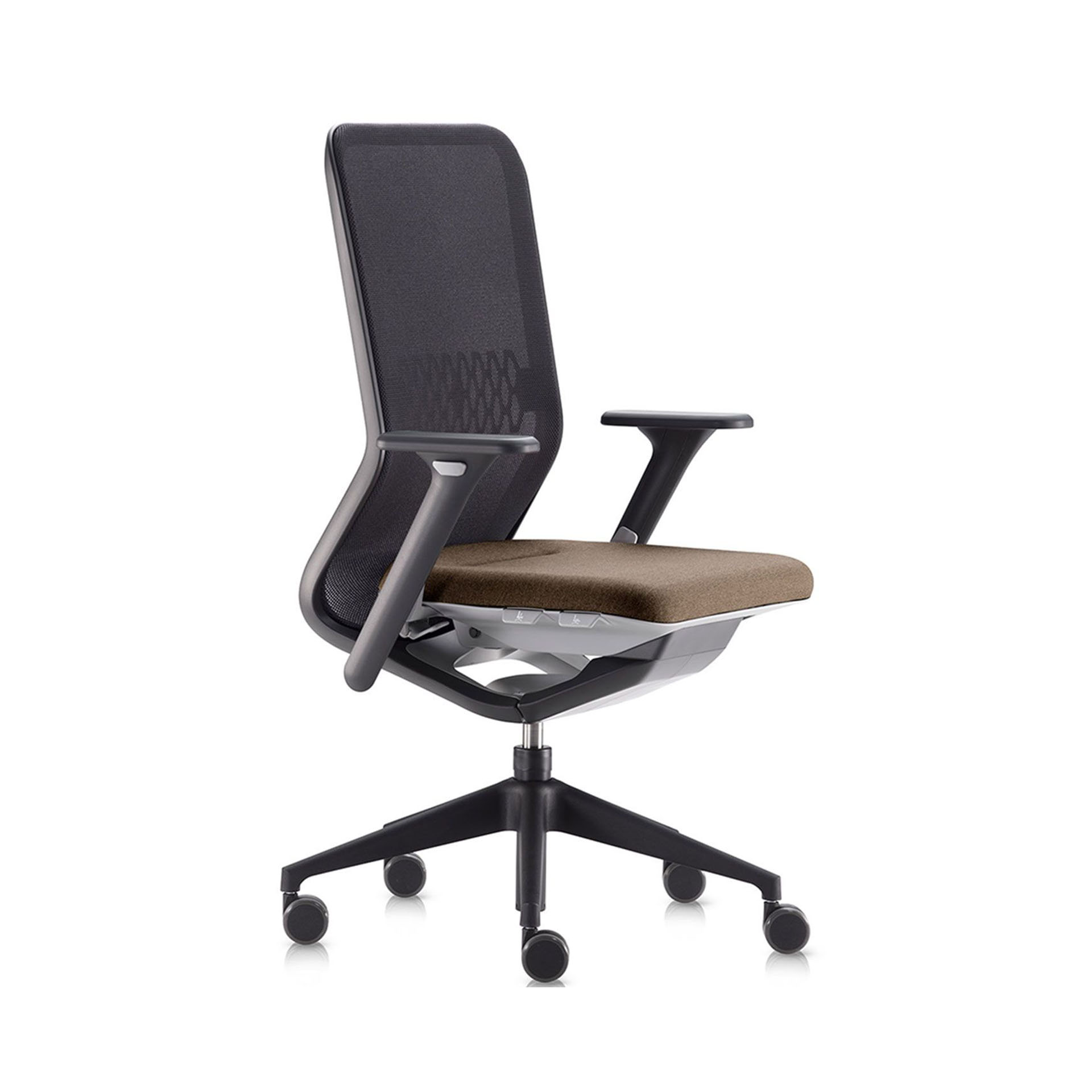 Image of Bürostuhl SitagTeam Mesh swissmade mit 2D Armlehnen, Braun, Neu, Ergonomischer Stuhl - ideal für flexibles Arbeiten