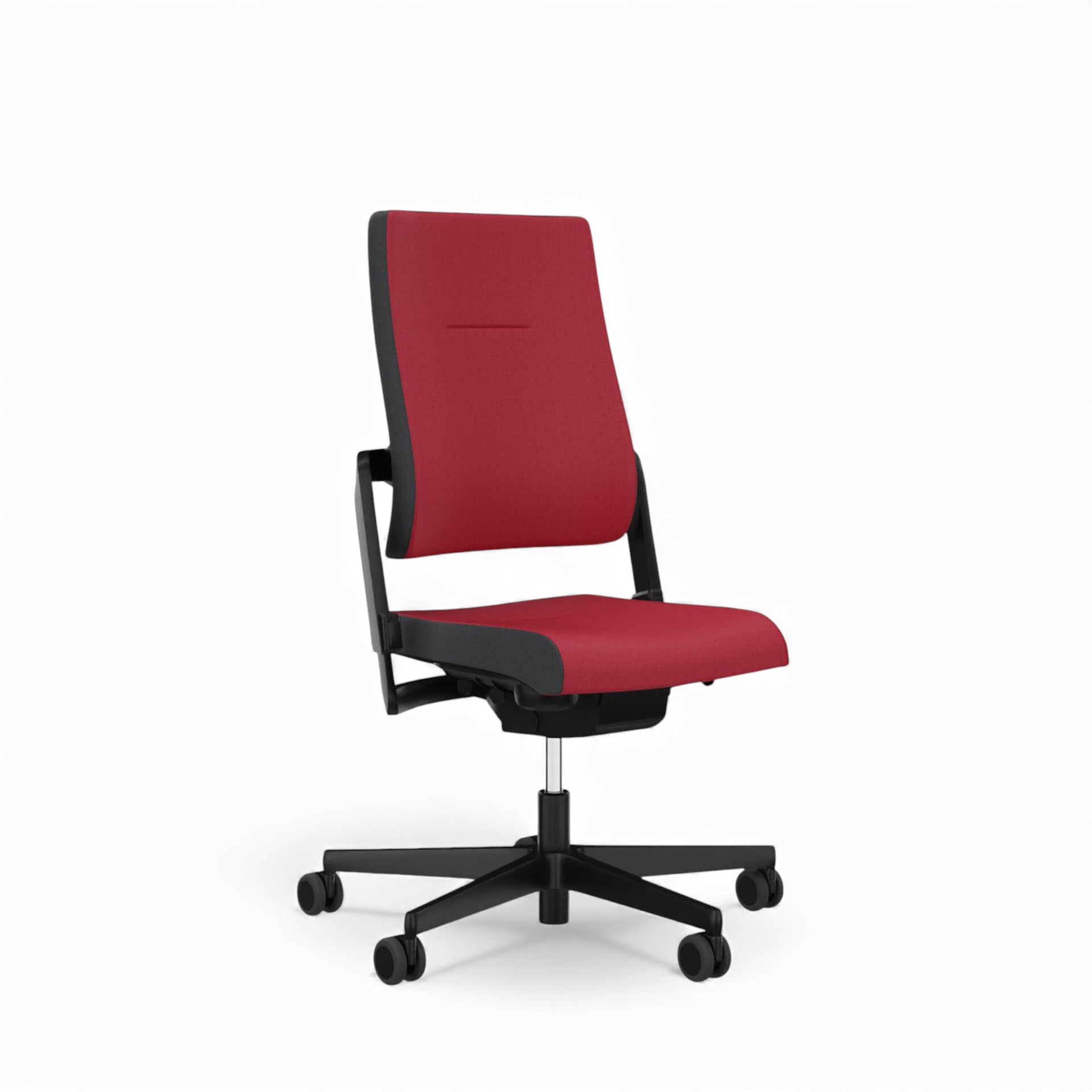 Chaise de bureau Sitag SitagXilium sans appui-tête & sans accoudoirs Rouge/Noir, Nouveau, Chaise ergonomique - idéale pour un travail flexible