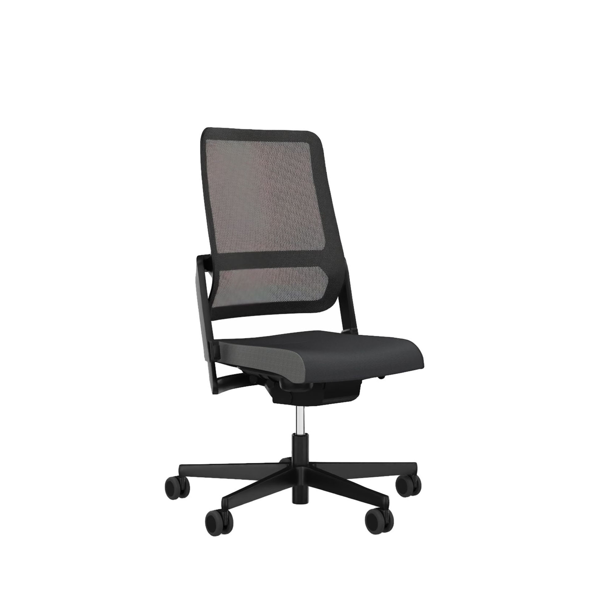 Bürostuhl Sitag SitagXilium Mesh ohne Kopfstütze & ohne Armlehnen Schwarz/Schwarz, Neu, Ergonomischer Stuhl - ideal für flexibles Arbeiten