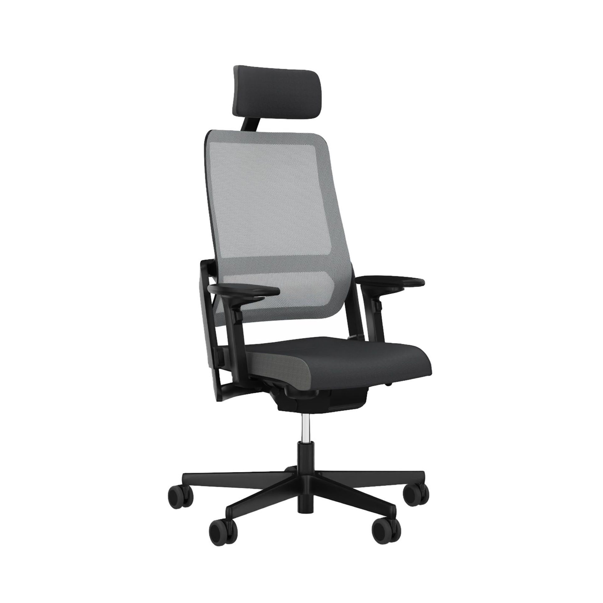 Image of Bürostuhl Sitag SitagXilium Mesh mit Kopfstütze & mit 4D Armlehnen Grau/Schwarz, Neu, Ergonomischer Stuhl - ideal für flexibles Arbeiten