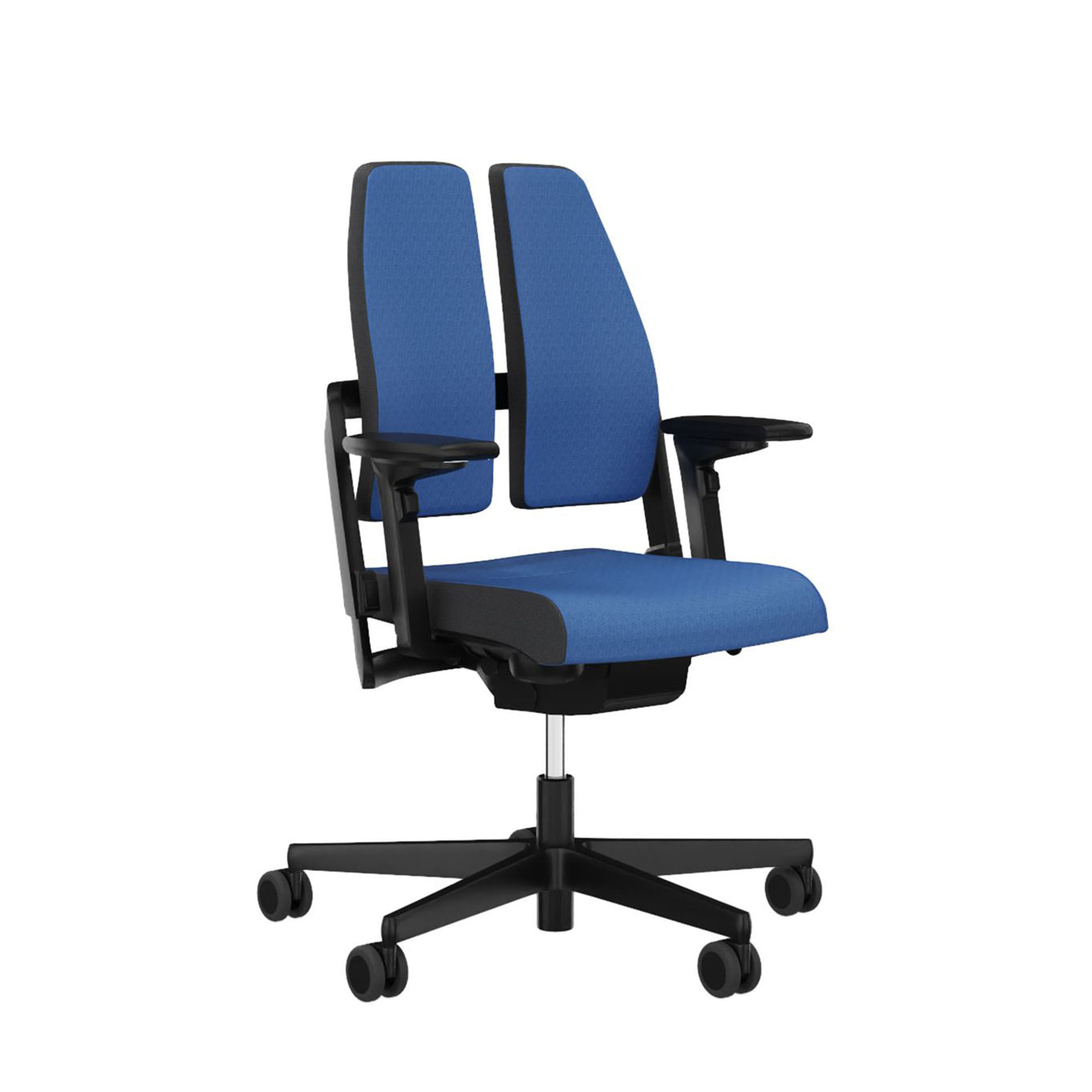 Bürostuhl SitagXilium DuoBack swissmade mit 4D Armlehnen, Blau, Neu, Ergonomischer Stuhl - ideal für flexibles Arbeiten