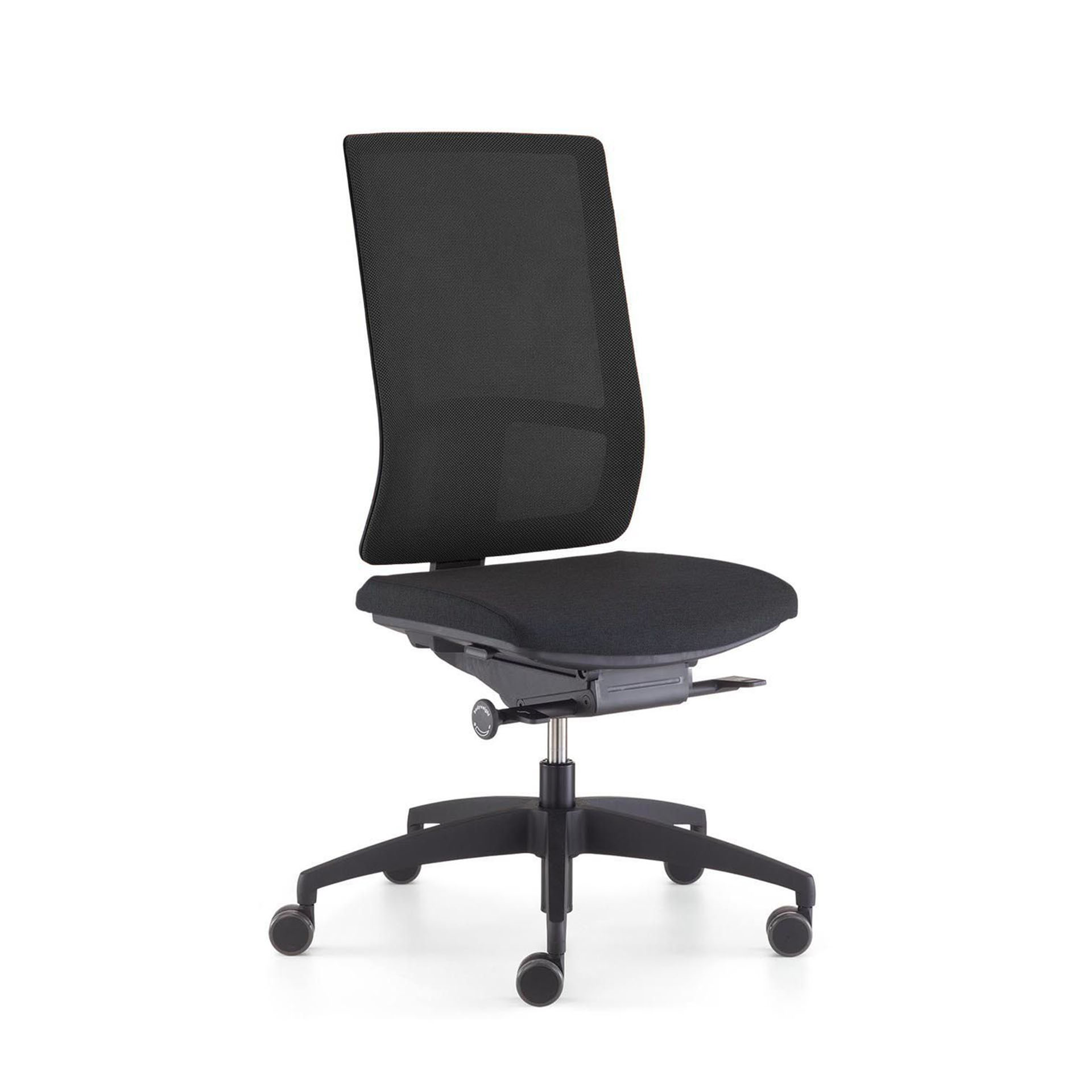 Chaise de bureau Sitag SitagPoint Tec 2 Mesh sans accoudoirs, Noir/Noir, Nouveau, Chaise ergonomique - idéale pour un travail flexible