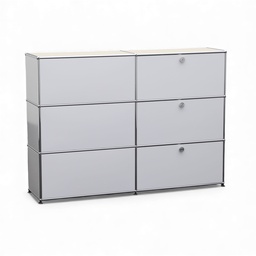USM Haller high board with linoleum top panel - can be used on both sides (Good)