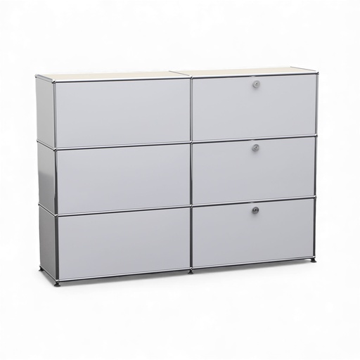USM Haller Hochboard mit Linoleum Deckplatte – beidseitig nutzbar (Gut)