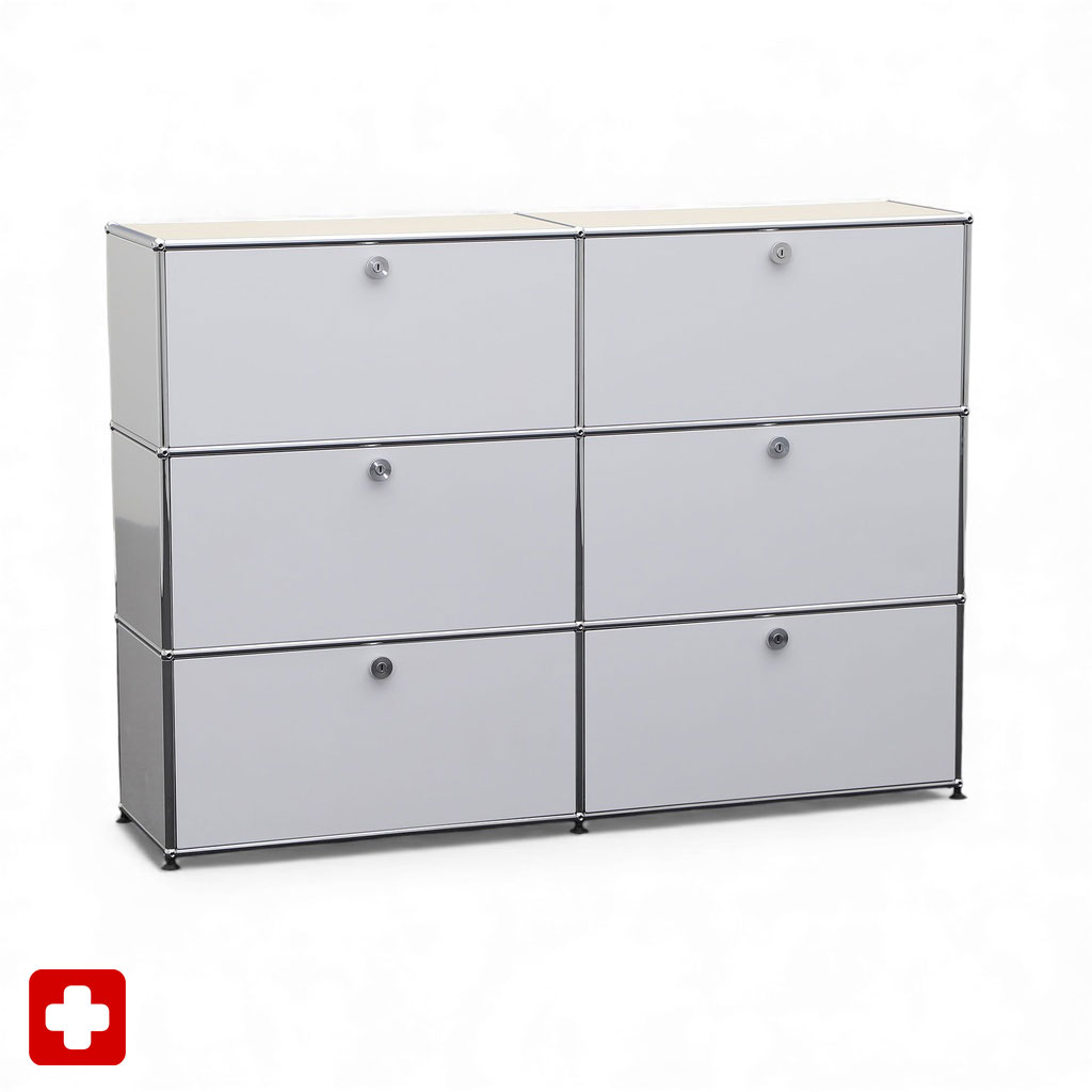 USM Haller Hochboard mit Linoleum Deckplatte (Gut)