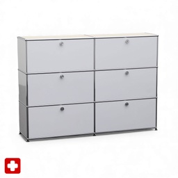 USM Haller Hochboard mit Linoleum Deckplatte (Gut)