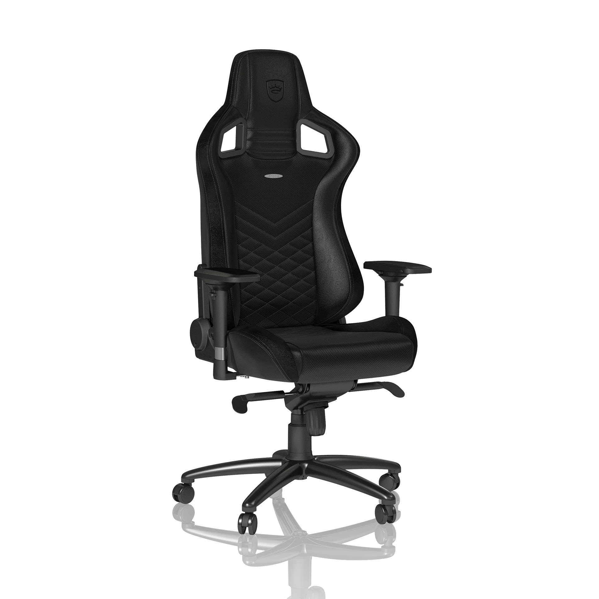 Image of Gaming Stuhl Noblechairs EPIC mit 4D Armlehnen, Schwarz, Neu, Ergonomischer Stuhl - ideal für flexibles Arbeiten