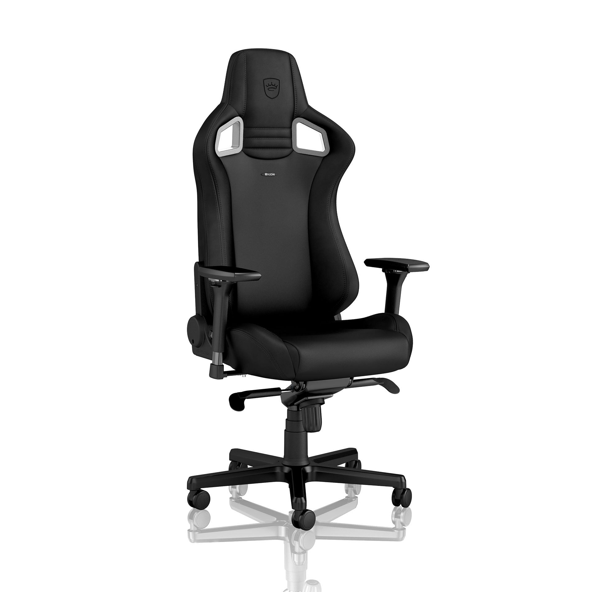 Image of Gaming Stuhl Noblechairs EPIC Hightech Kunstleder mit 4D Armlehnen, Black Edition, Neu, Ergonomischer Stuhl - ideal für flexibles Arbeiten