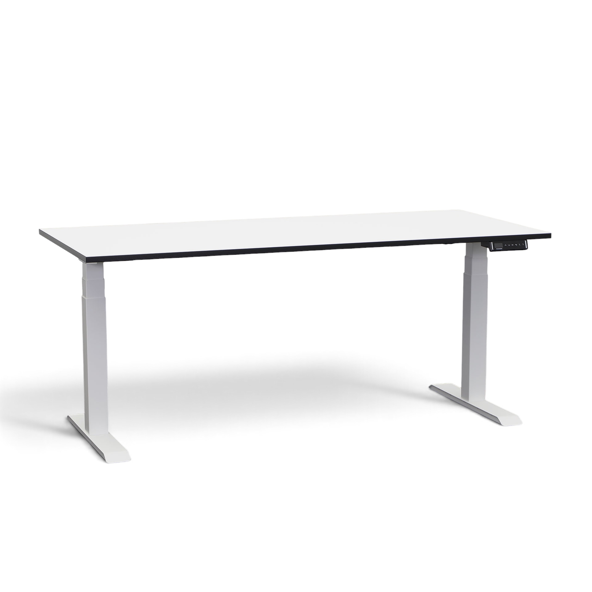 Ergonomischer Schreibtisch höhenverstellbar 180x80 cm, Weiss, Neu, Tisch - ideal fürs Homeoffice oder Büro