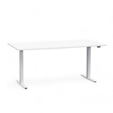 Höhenverstellbarer Schreibtisch Tradingzone Home 2.0 mit 25mm Tischplatte (160x80, Weiss, Weiss)