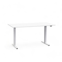 Höhenverstellbarer Schreibtisch Tradingzone Home 2.0 mit 25mm Tischplatte (140x70, Weiss, Weiss)