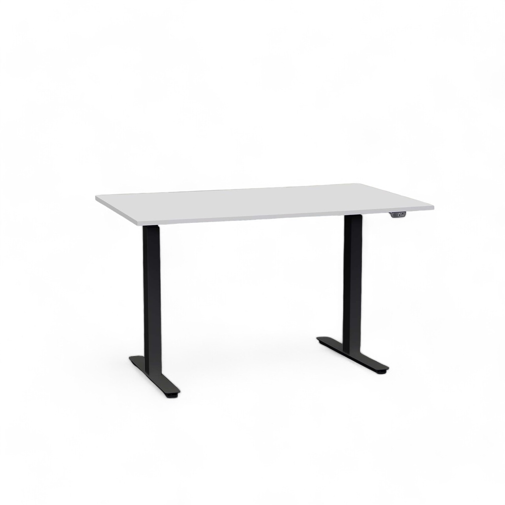 Ergonomischer Höhenverstellbarer Schreibtisch Tradingzone Home 2.0 mit 25mm Tischplatte 120x70 cm, Grau/Schwarz, Neu, Tisch - ideal fürs Homeoffice oder Büro