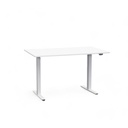 Höhenverstellbarer Schreibtisch Tradingzone Home 2.0 mit 25mm Tischplatte (120x70, Weiss, Weiss)