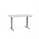 Höhenverstellbarer Schreibtisch Tradingzone Home 2.0 mit 25mm Tischplatte (120x70, Grau, Silbergrau)