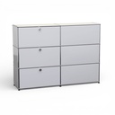 USM Haller Hochboard mit Linoleum Deckplatte – beidseitig nutzbar (Gut)