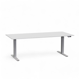 Scrivania regolabile in altezza Rol Elevate (Grigio, Nuovo, 200x90, Grigio argento)